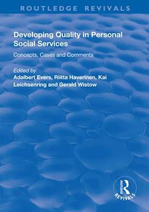 Developing Quality in Personal Social Services