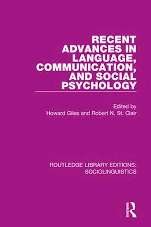 Recent Advances in Language, Communication, and Social Psychology