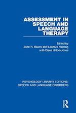 Assessment in Speech and Language Therapy