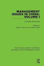 Management Issues in China: Volume 1