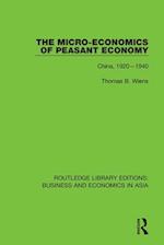 The Micro-Economics of Peasant Economy