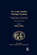 Two Early Modern Marriage Sermons