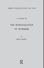 A Guide to the Romanization of Burmese