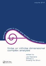 Finite or infinite dimensional complex analysis