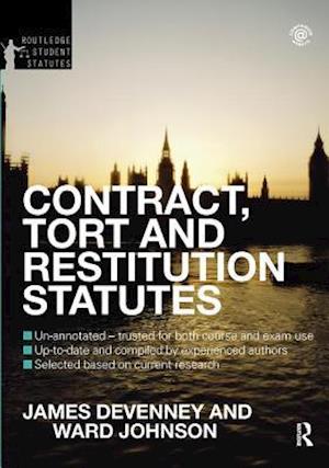 Contract, Tort and Restitution Statutes 2012-2013