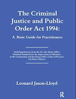 The Criminal Justice and Public Order Act 1994