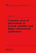 Common Zeros of Polynominals in Several Variables and Higher Dimensional Quadrature