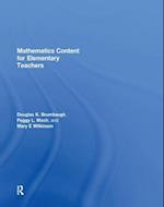 Mathematics Content for Elementary Teachers