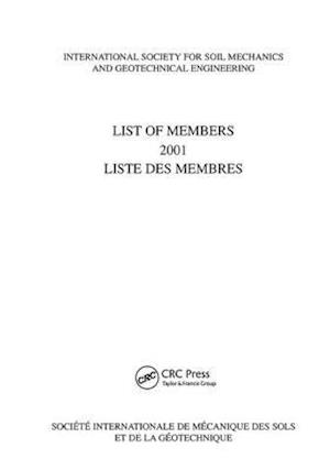 List of Members 2001: ISSMGE