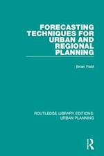 Forecasting Techniques for Urban and Regional Planning