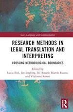 Research Methods in Legal Translation and Interpreting