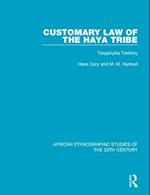 Customary Law of the Haya Tribe