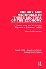 Energy and Materials in Three Sectors of the Economy