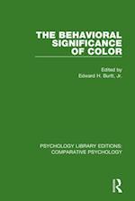 The Behavioral Significance of Color