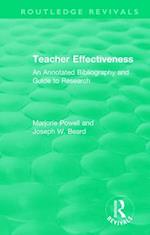 Teacher Effectiveness