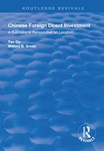 Chinese Foreign Direct Investment
