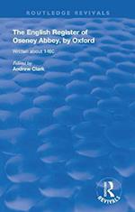 The English Register of Oseney Abbey, by Oxford
