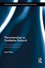 Phenomenology as Qualitative Research