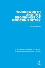 Wordsworth and Beginnings of Modern Poetry
