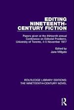Editing Nineteenth-Century Fiction
