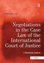 Negotiations in the Case Law of the International Court of Justice