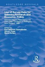 Use of Survey Data for Industry, Research and Economic Policy