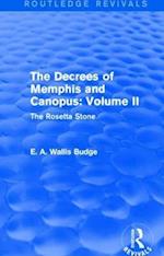 The Decrees of Memphis and Canopus: Vol. II (Routledge Revivals)