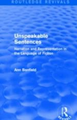Unspeakable Sentences (Routledge Revivals)