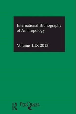 IBSS: Anthropology: 2013 Vol.59