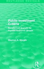 Public Investment Criteria (Routledge Revivals)
