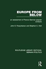 Europe from Below (RLE: German Politics)