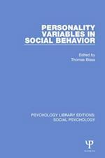 Personality Variables in Social Behavior