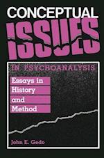 Conceptual Issues in Psychoanalysis