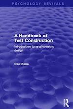 A Handbook of Test Construction (Psychology Revivals)
