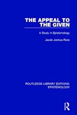 The Appeal to the Given