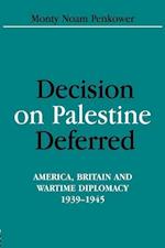 Decision on Palestine Deferred