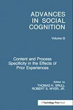 Content and Process Specificity in the Effects of Prior Experiences