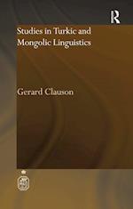 Studies in Turkic and Mongolic Linguistics