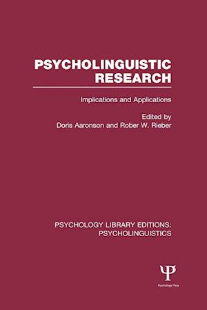 Psycholinguistic Research (PLE: Psycholinguistics)