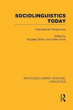 Sociolinguistics Today (RLE Linguistics C: Applied Linguistics)