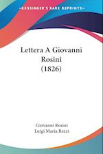 Lettera A Giovanni Rosini (1826)