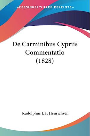 De Carminibus Cypriis Commentatio (1828)