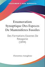 Enumeration Synoptique Des Especes De Mammiferes Fossiles