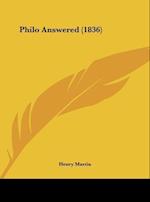 Philo Answered (1836)