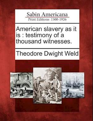 American Slavery as It Is