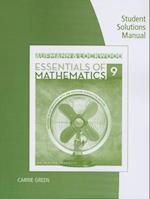 Student Solutions Manual for Aufmann/Lockwood's Essentials of  Mathematics: An Applied Approach, 9th