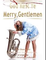 God Rest Ye Merry, Gentlemen Pure Sheet Music for Piano and Tenor Saxophone, Arranged by Lars Christian Lundholm