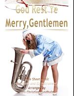 God Rest Ye Merry, Gentlemen Pure Sheet Music for Piano and Eb Instrument, Arranged by Lars Christian Lundholm