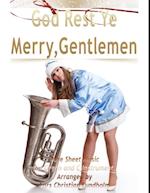 God Rest Ye Merry, Gentlemen Pure Sheet Music for Organ and C Instrument, Arranged by Lars Christian Lundholm