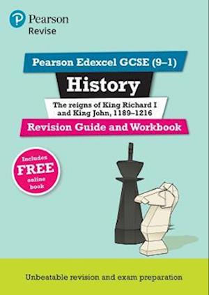 Pearson REVISE Edexcel GCSE History King Richard I and King John Revision Guide and Workbook inc online edition - 2023 and 2024 exams